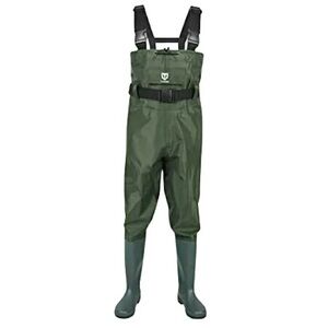 Waders Olive Green Waterproof Overalls Youth or Woman Size 5